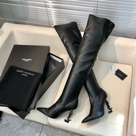 ysl thigh high boots vintage|Vintage Ysl Boots .